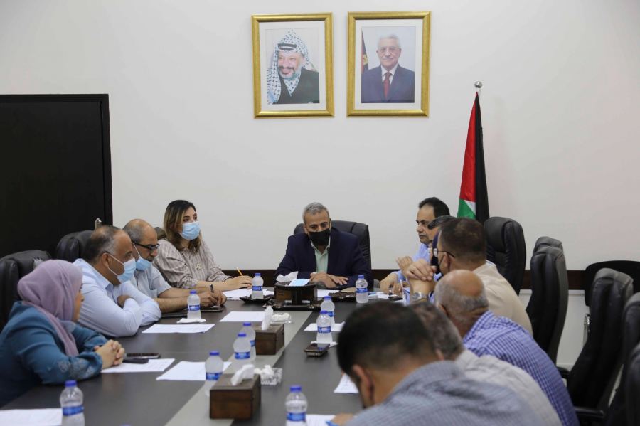 قلقيلية : الاجتماع الدوري للجنة المرورية في المحافظة